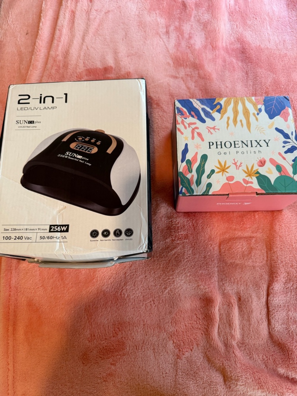 Phoenixy Gel Polish Set with 2-in-1 LED/UV Nail Lamp